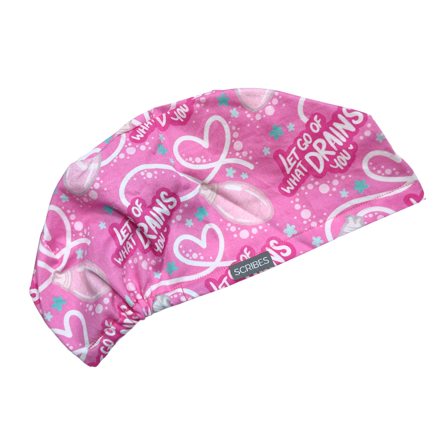 Let Go Of What Drains You Euro Love scrub Cap