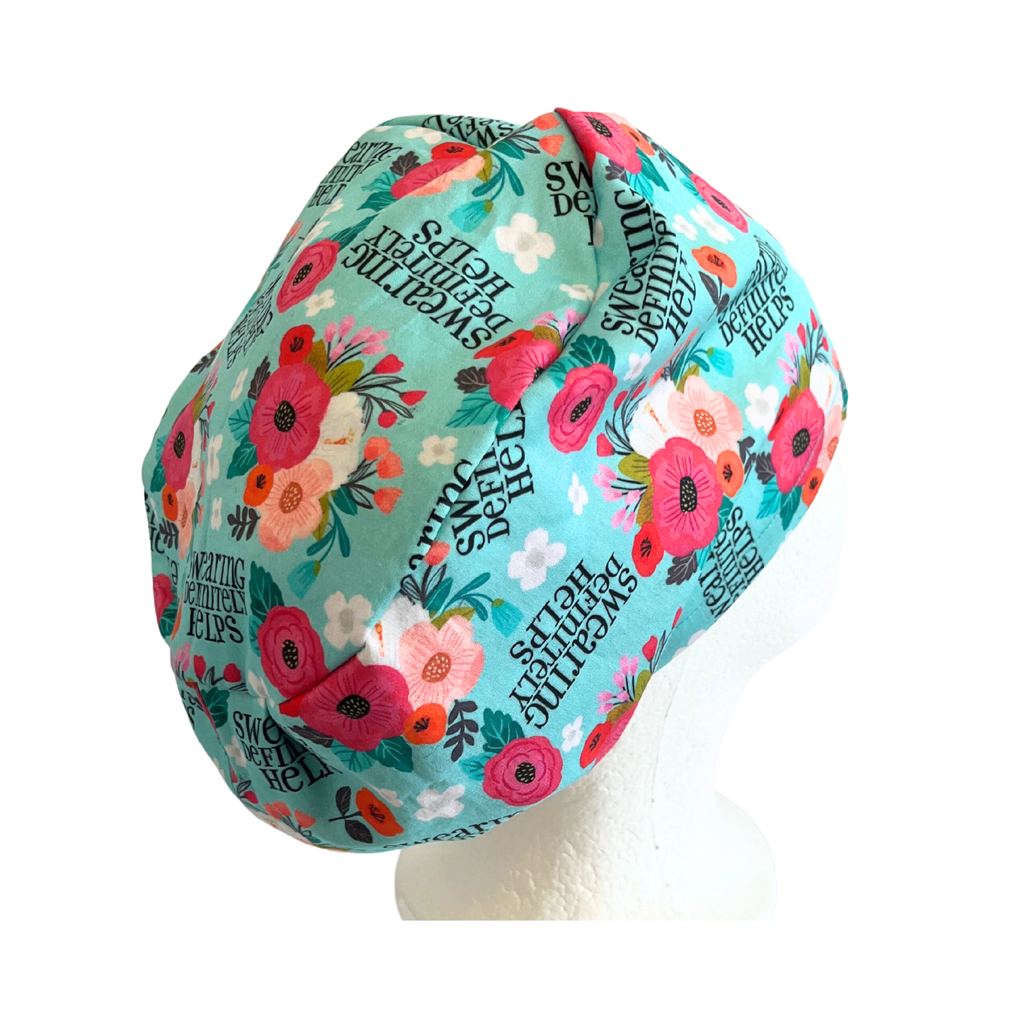 Swearing Definitely Helps Euro Love scrub Cap