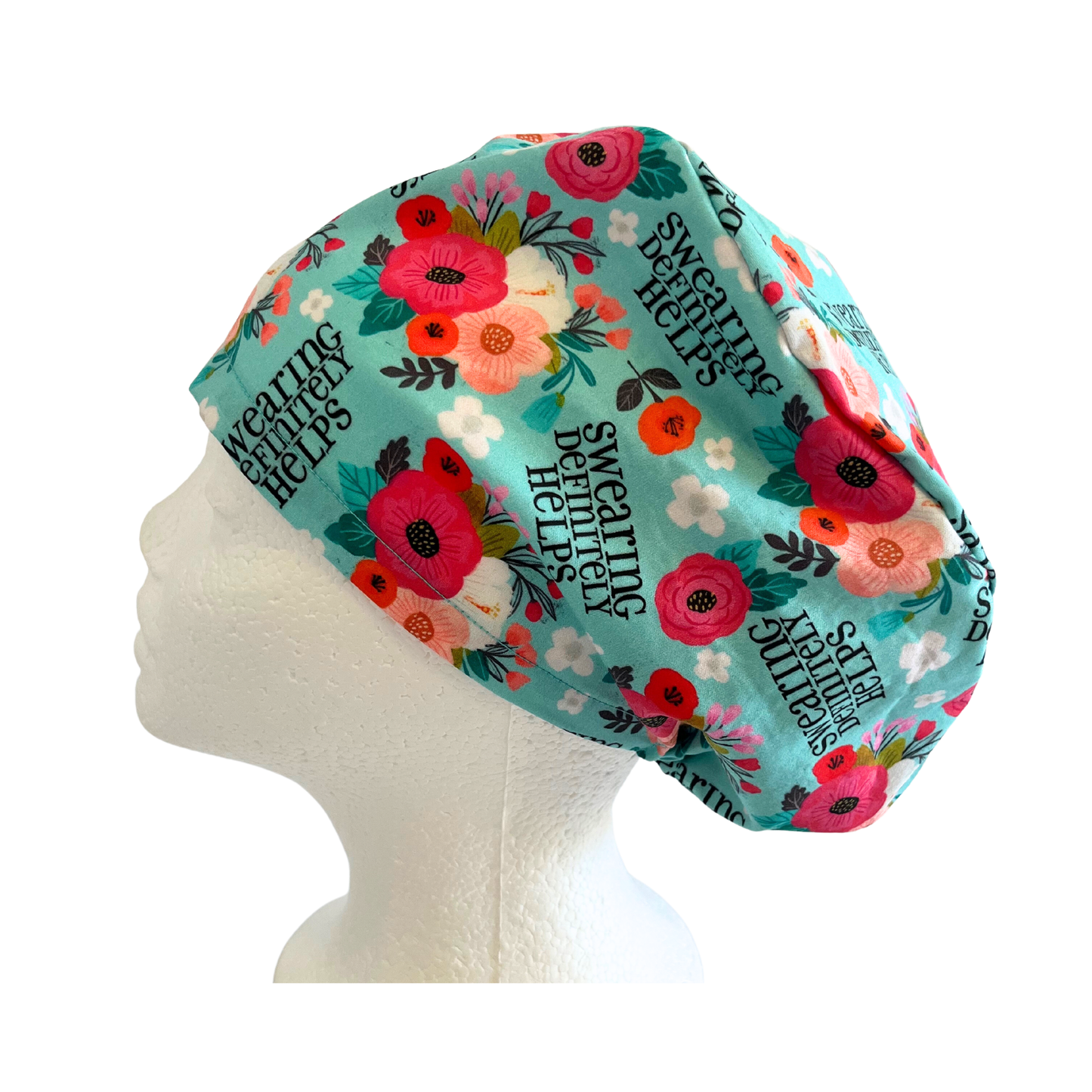 Swearing Definitely Helps Euro Love scrub Cap