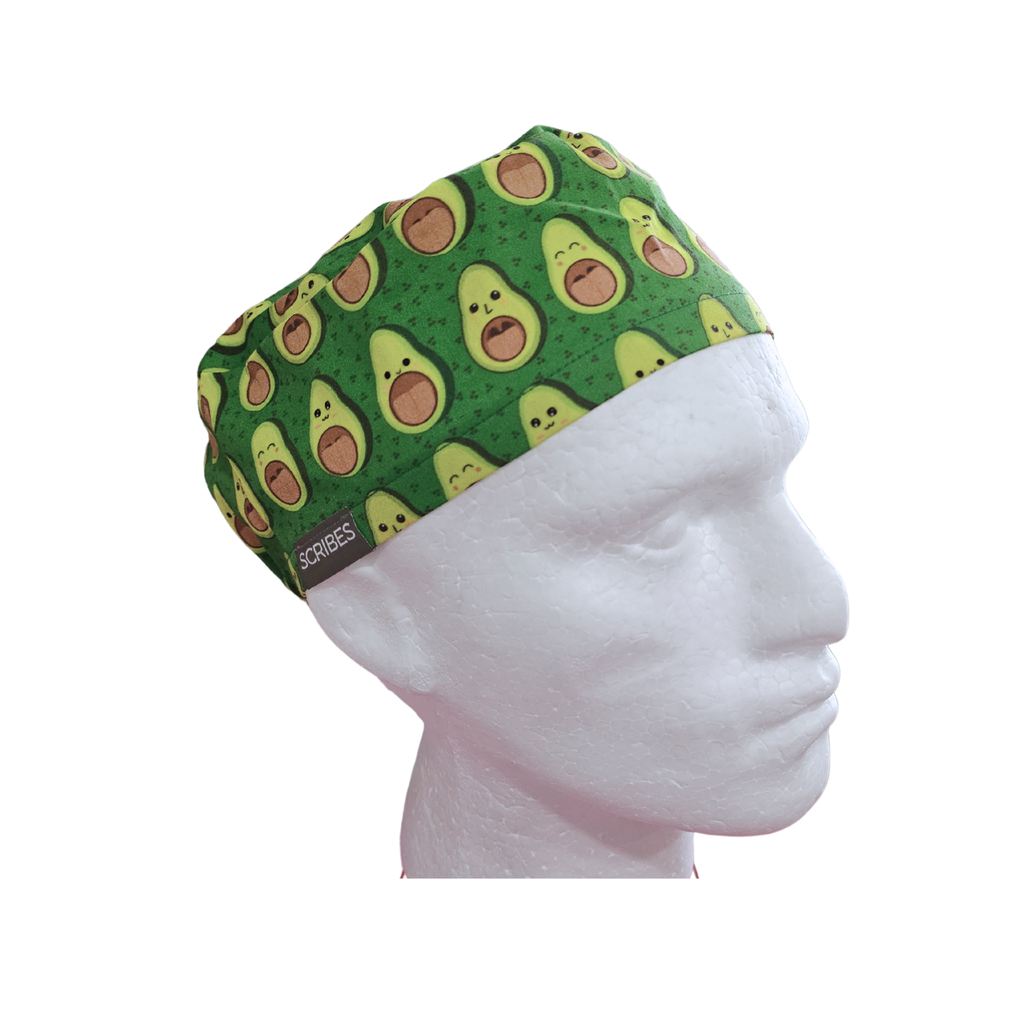 Avocado Mallampati Green Euro Men Style Scrub Cap