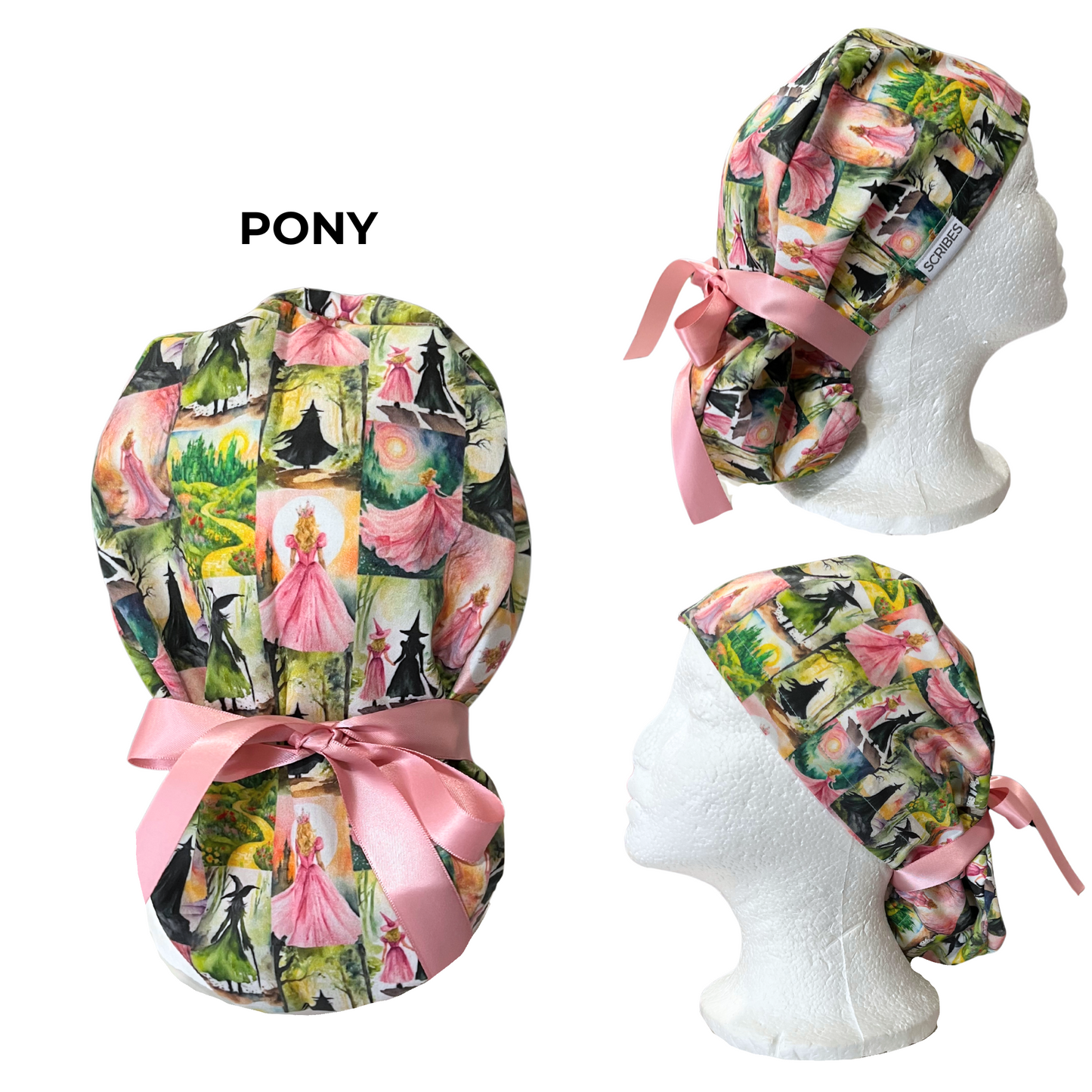 Pre-Order Wicked of Oz Witchcraft, Halloween Pony Scrub cap Exclusive Print