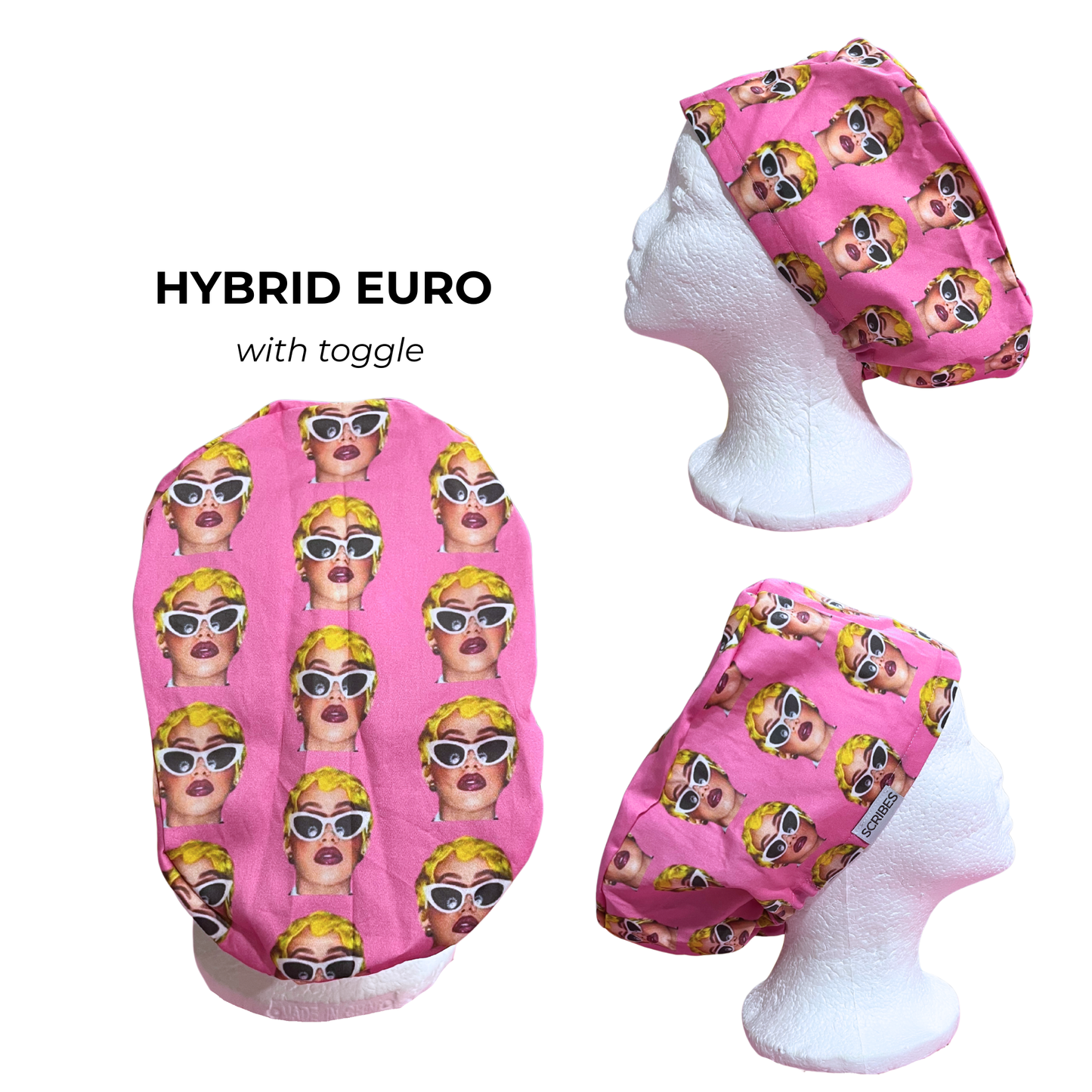 Hip Hop Card B. Surgical caps Hybrid Euro Srub cap
