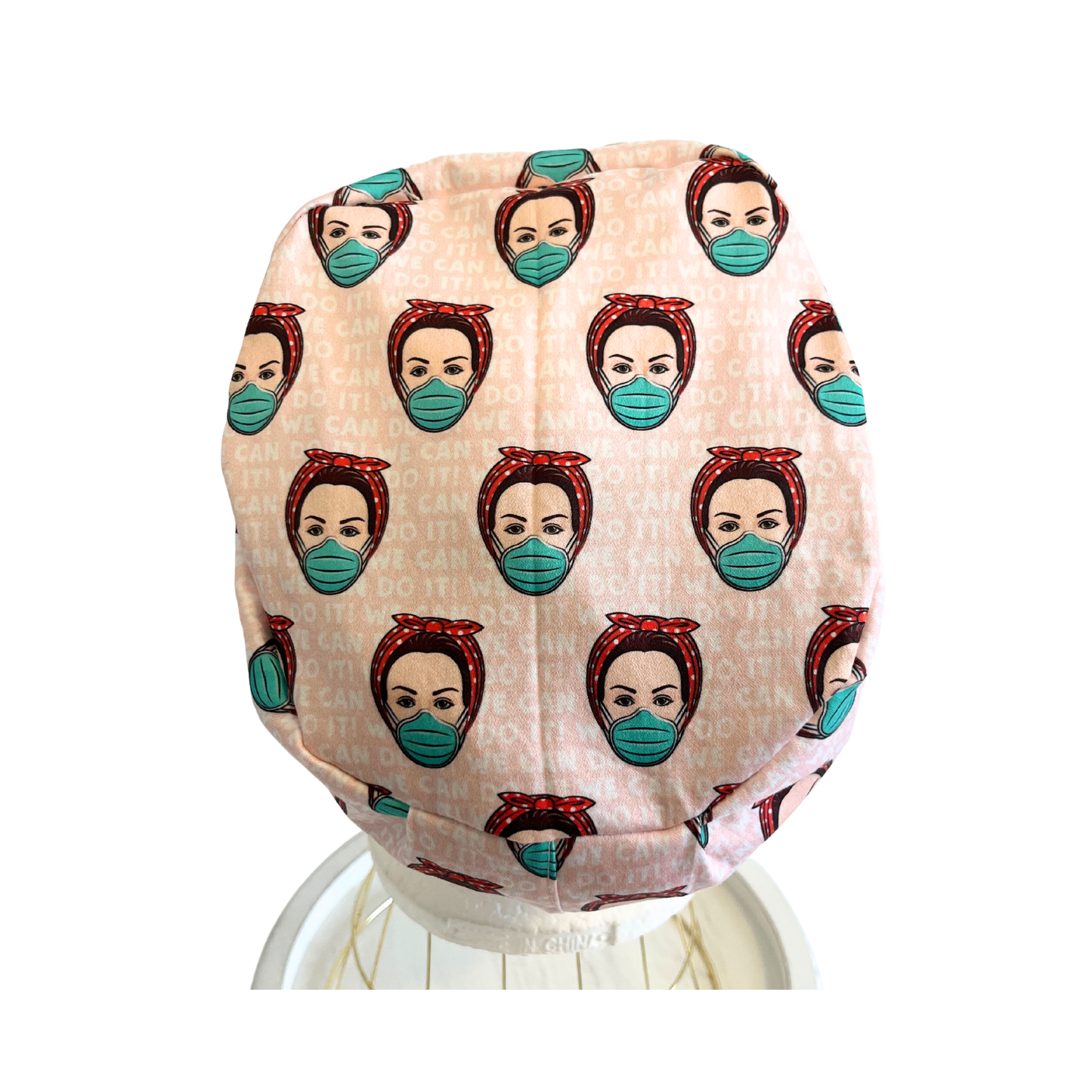 Nurse Saves Lives Euro Love Style Scrub Cap