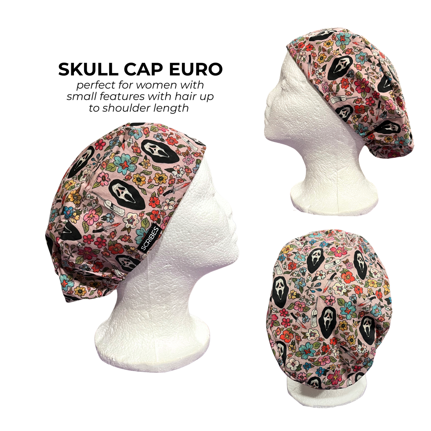 Pink Scream Scary movie villain Skull Cap Euro for Men