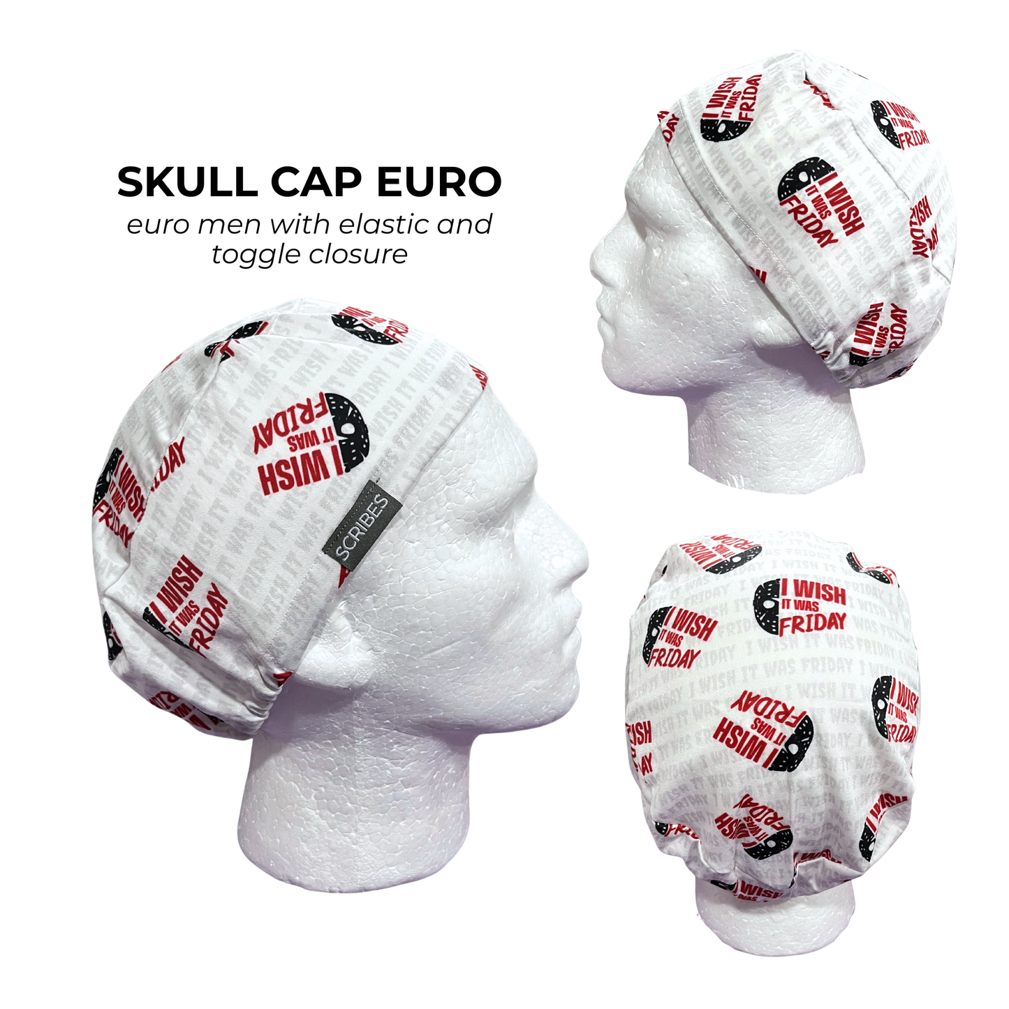 I wish it was Friday Jason Horror Movie Skull Cap Euro for Men