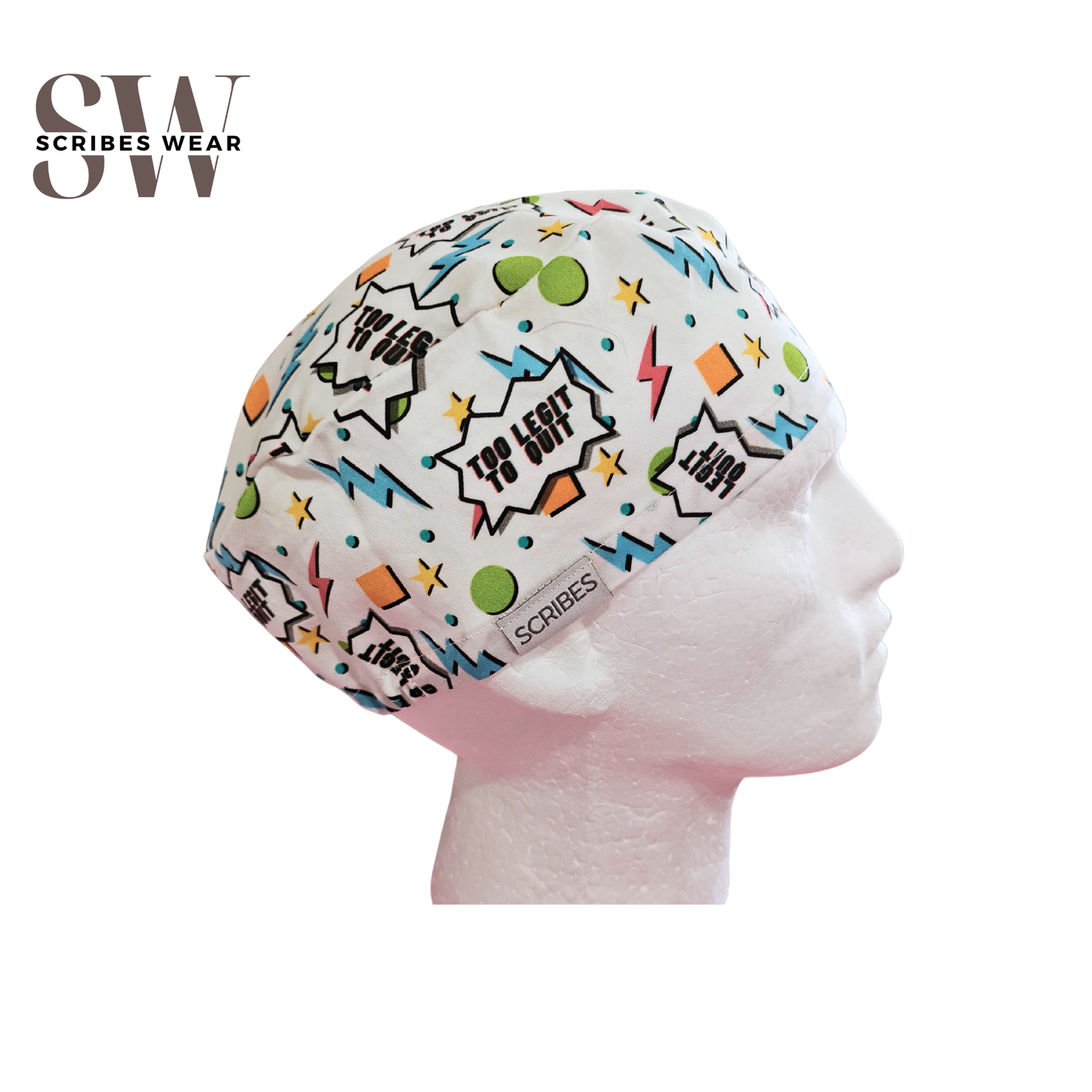 Too Legit To Quit Euro Men Scrub Cap