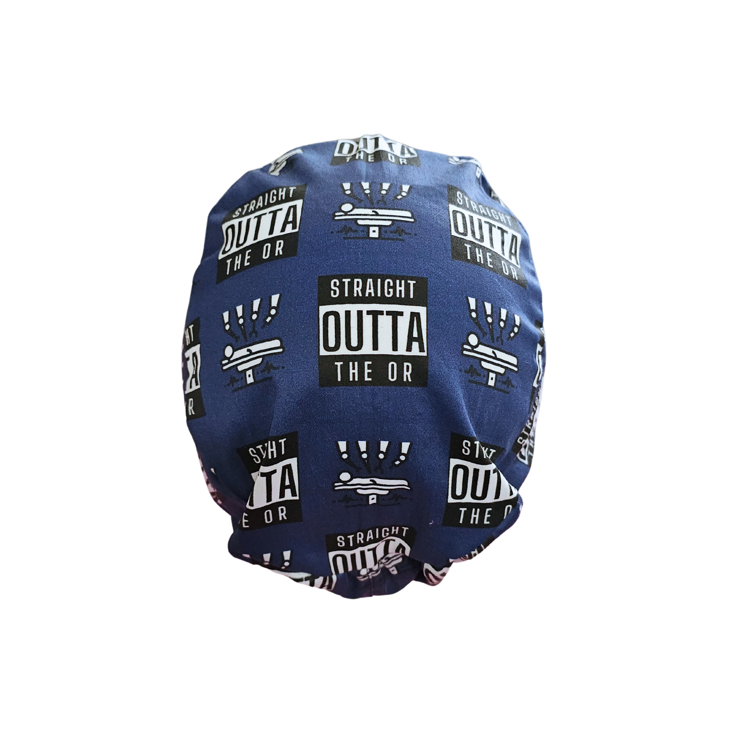 Navy Straight Outta the OR Euro Men Scrub Cap