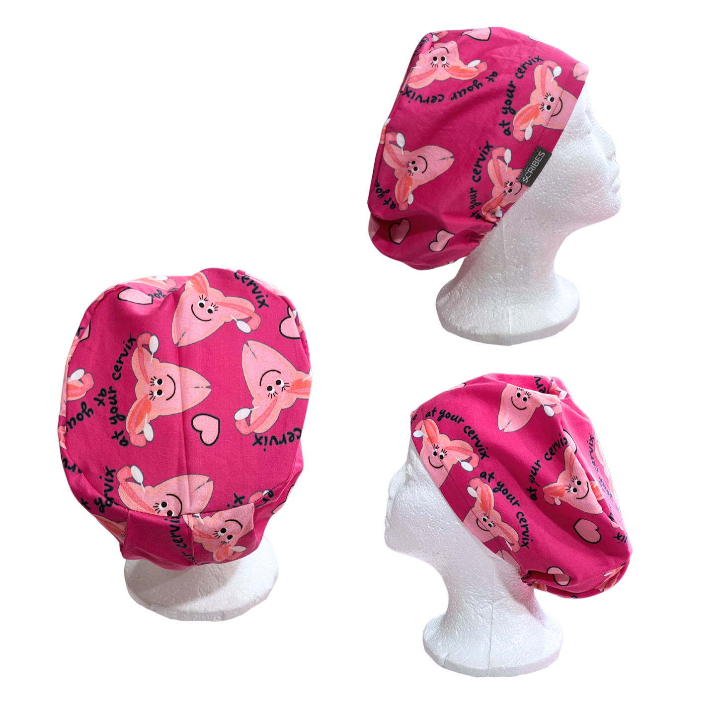 At your cervix scrub cap in Euro Love Style