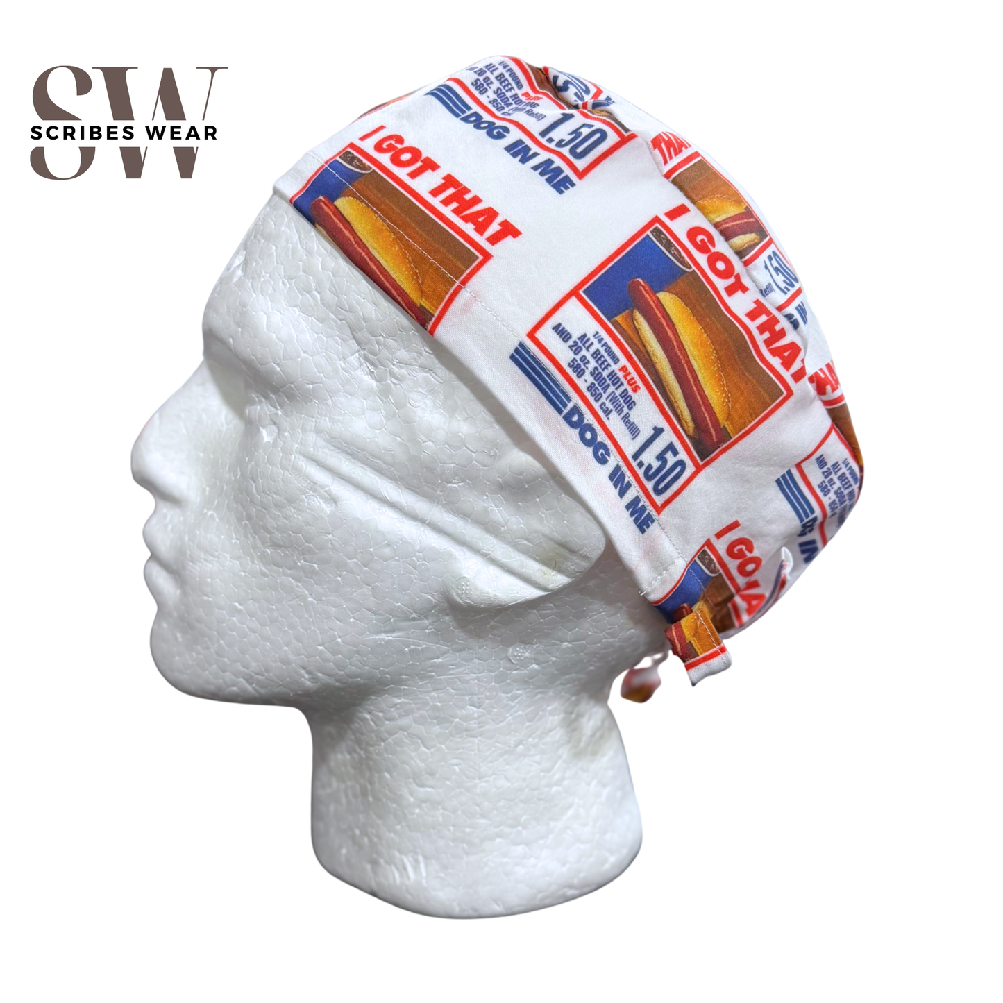 I got the DOG in me in Skull cap scrub cap style