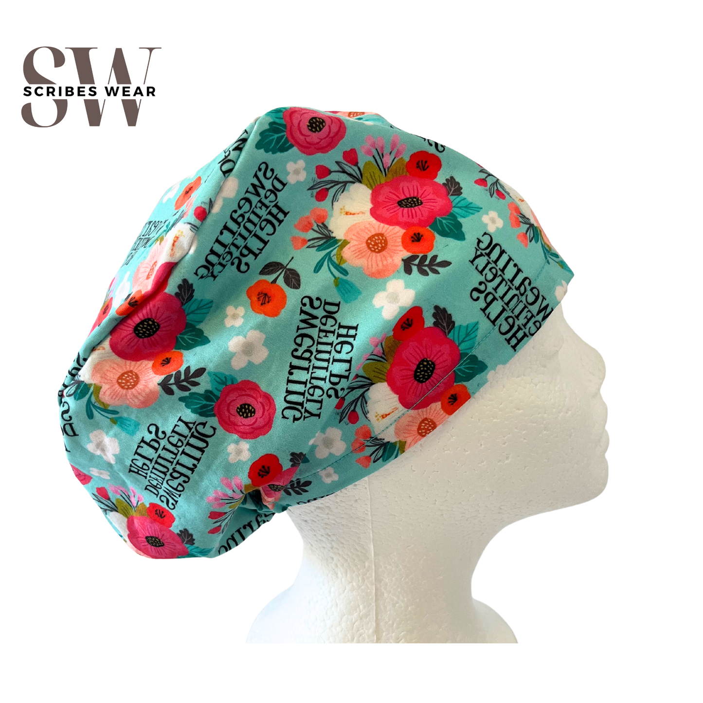 Swearing Definitely Helps Euro Love scrub Cap