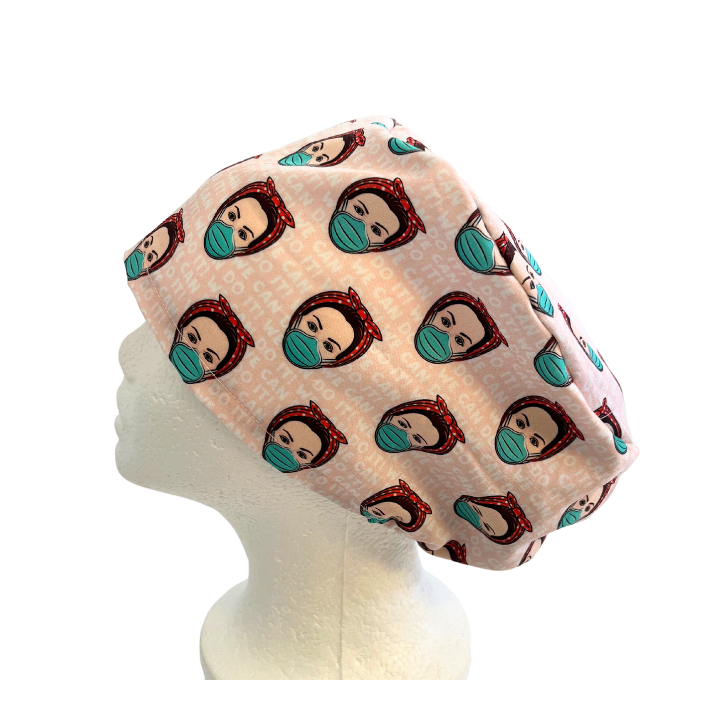 Nurse Saves Lives Euro Love Style Scrub Cap