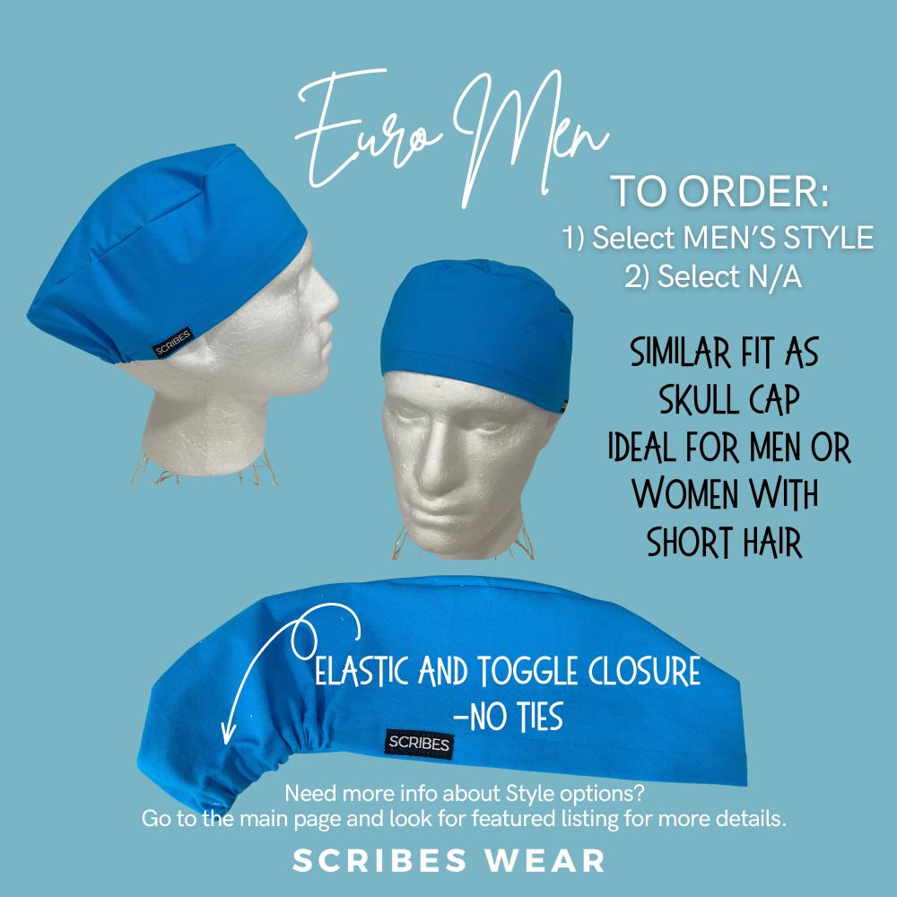 Avocado Mallampati Halloween Euro Men Scrub Cap