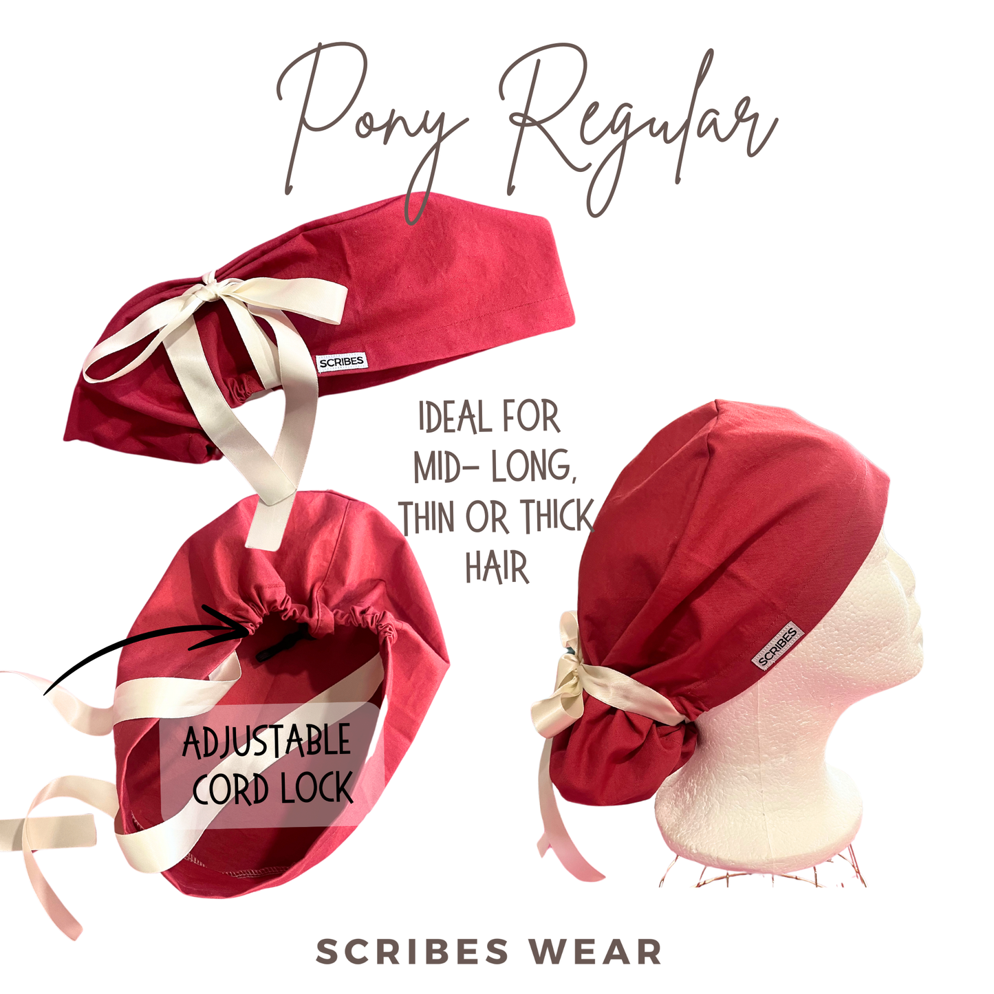 Cuff them blood pressure cuff scrub cap in Pony style