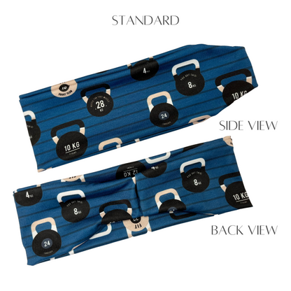 Teal Kettlebell Work Out Headband