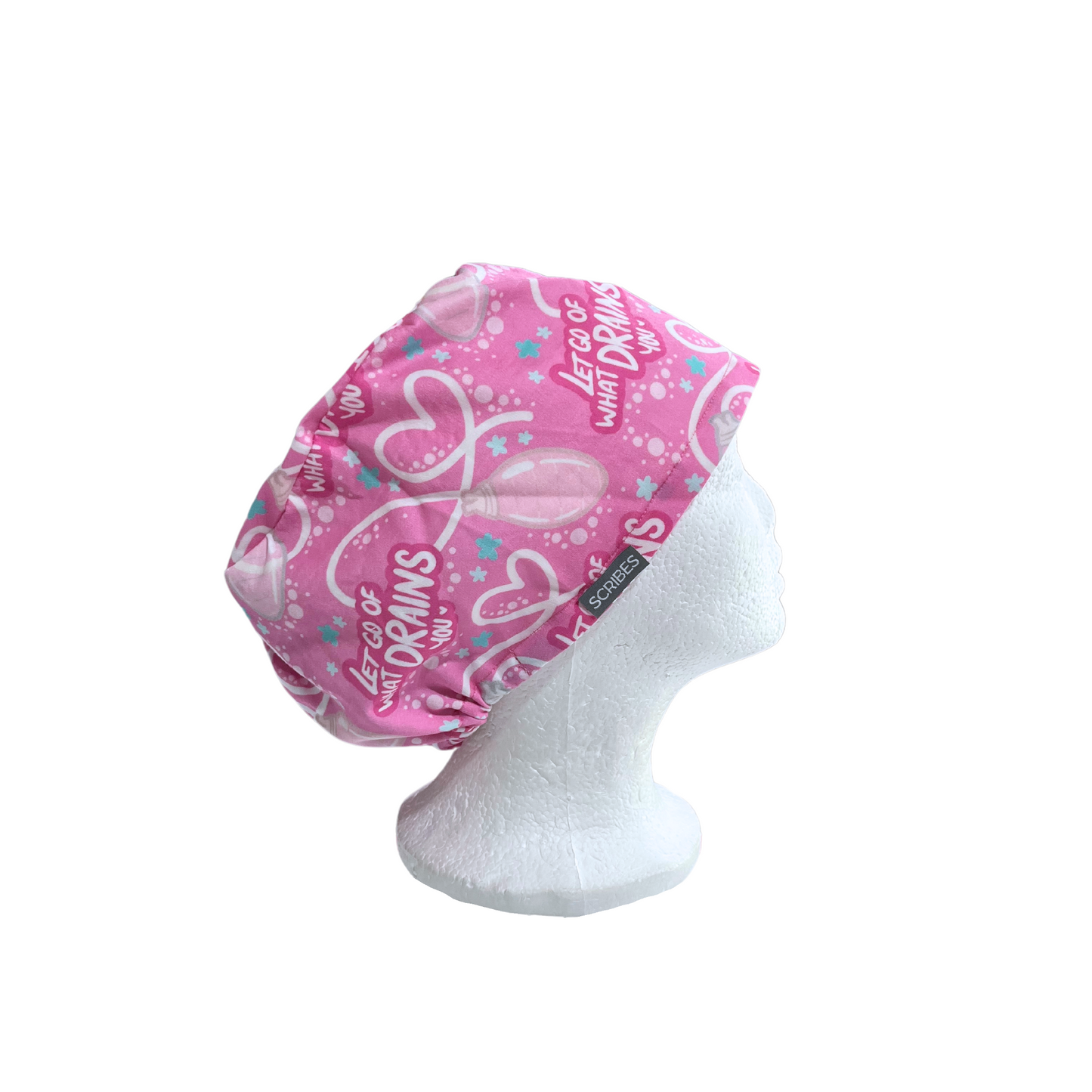 Let Go Of What Drains You Euro Love scrub Cap
