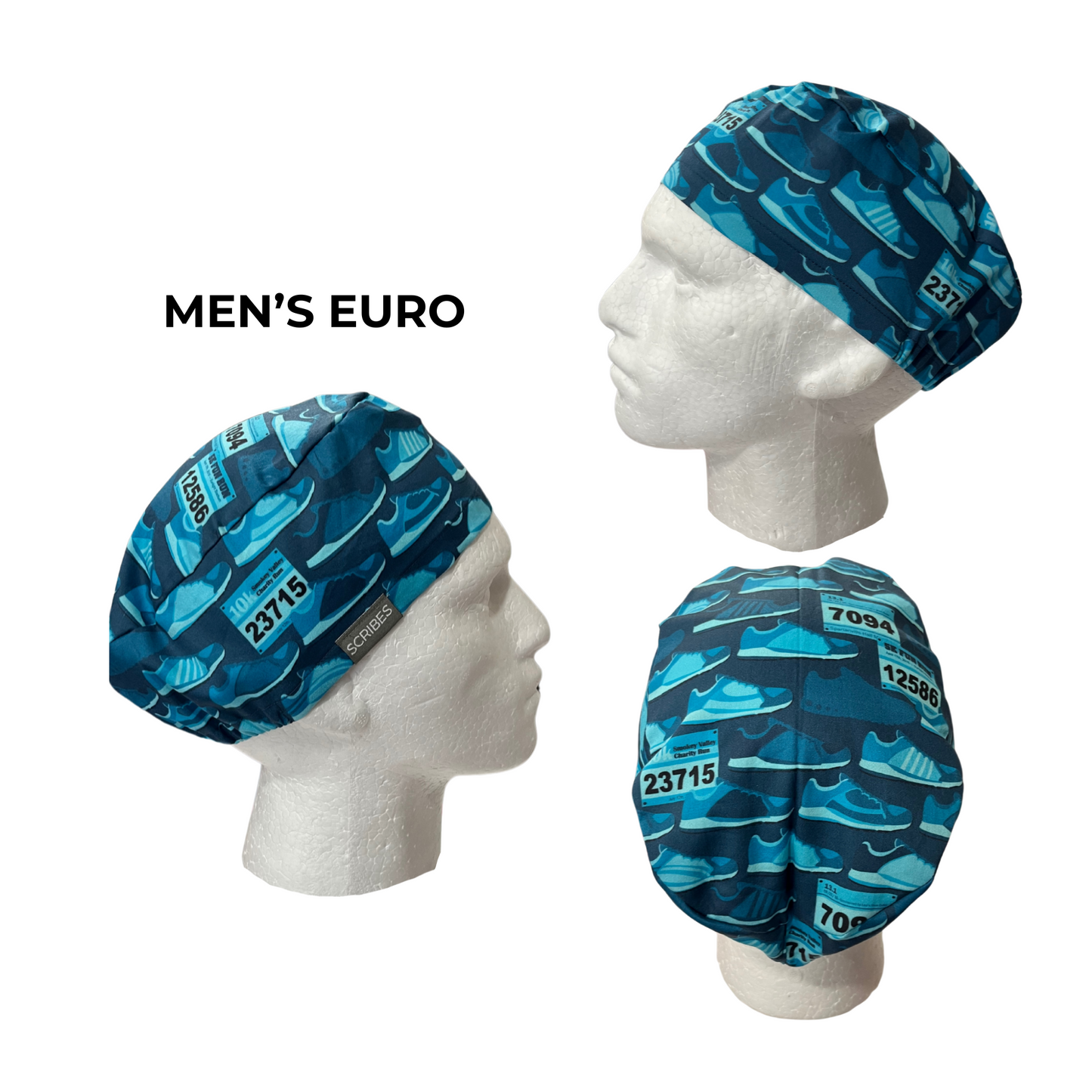 Marathon Running Shoes dark teal in Euro Men scrub cap