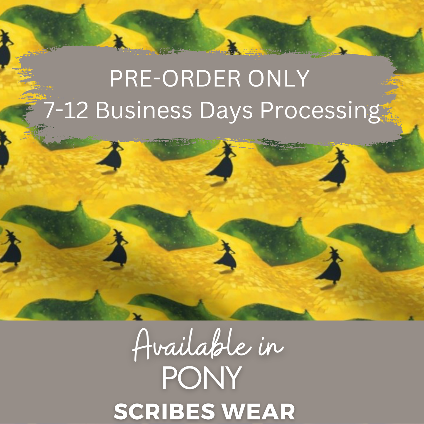 Pre-Order Green Wicked Witchcraft, Halloween Pony Scrub cap Exclusive Print
