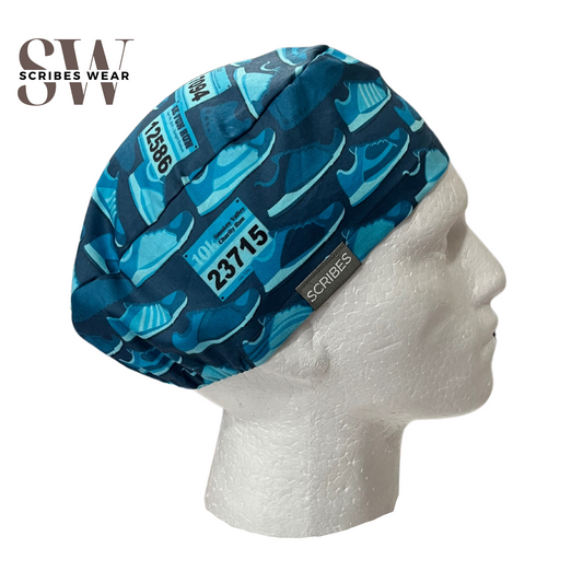Marathon Running Shoes dark teal in Euro Men scrub cap