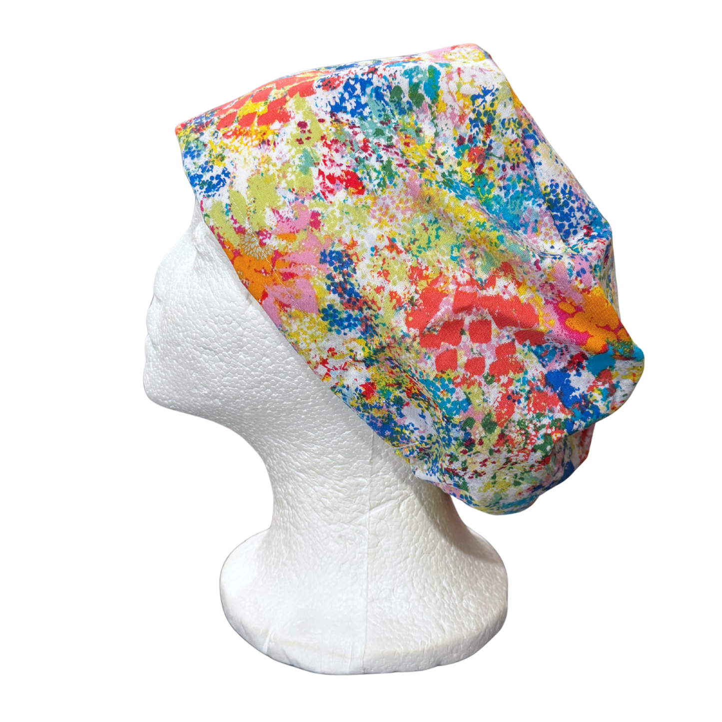 Watercolor patches in Euro Love Style Scrub cap