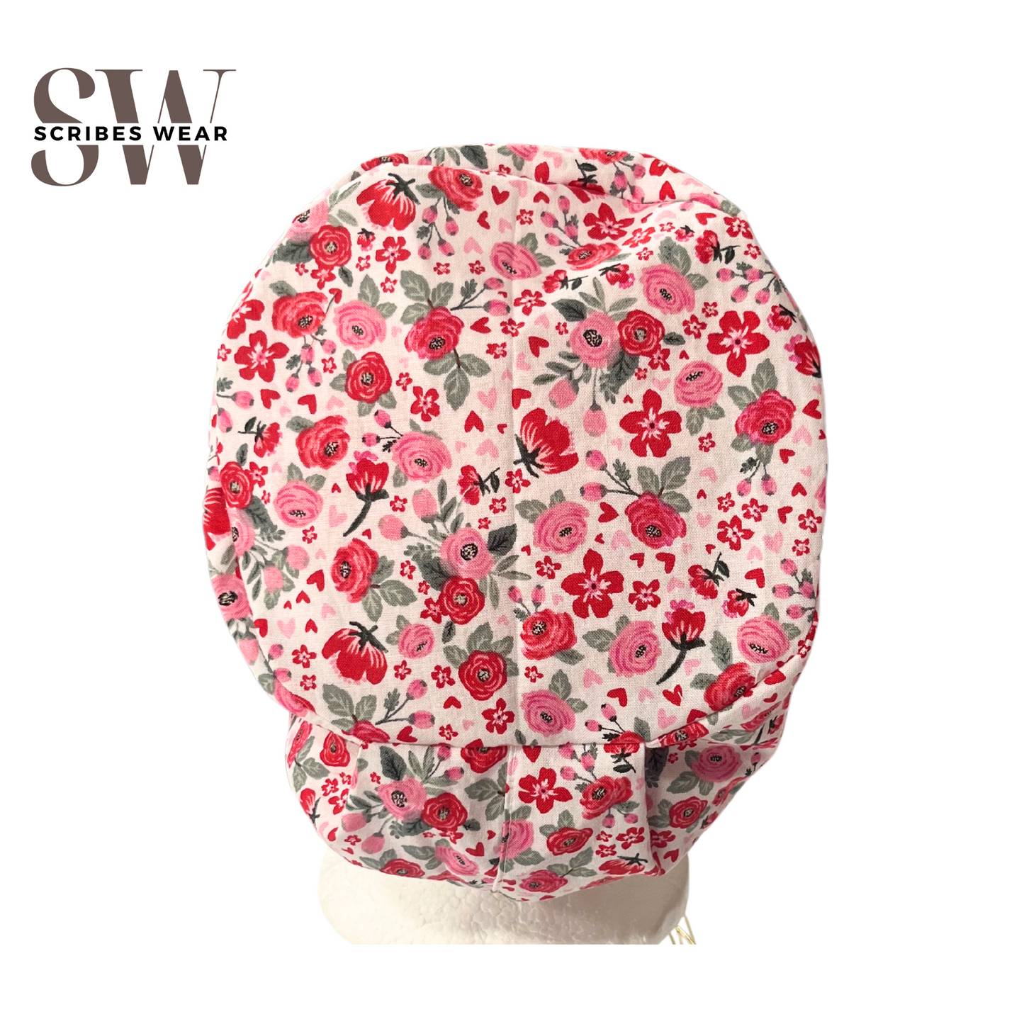 Bouquet of flowers Euro Love Style Scrub cap