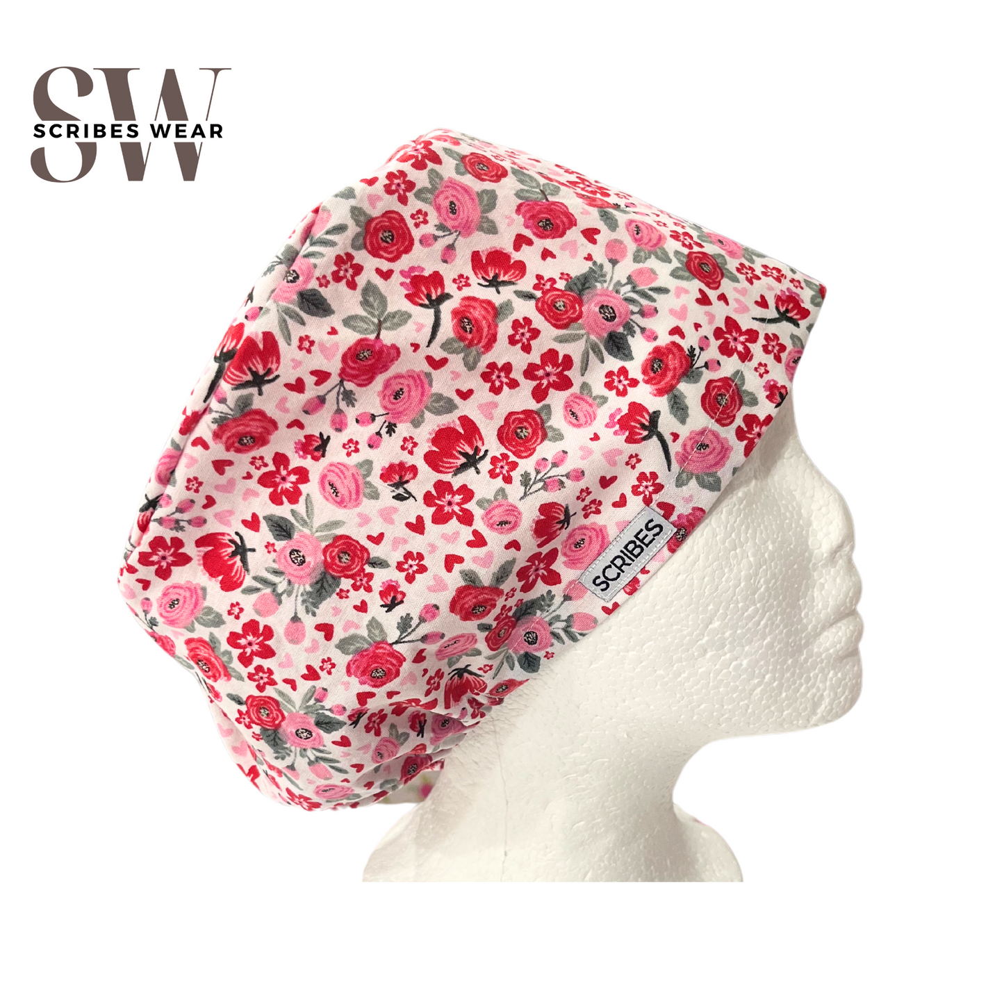 Bouquet of flowers Euro Love Style Scrub cap