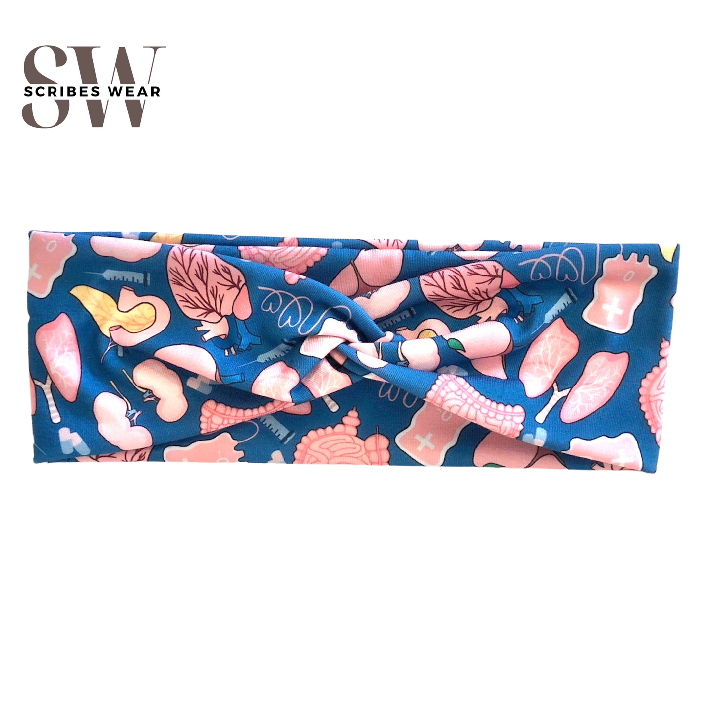 Organ: Heart, Lungs, Kidneys, Liver Headband