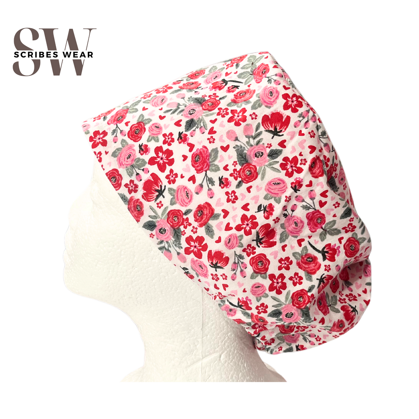 Bouquet of flowers Euro Love Style Scrub cap