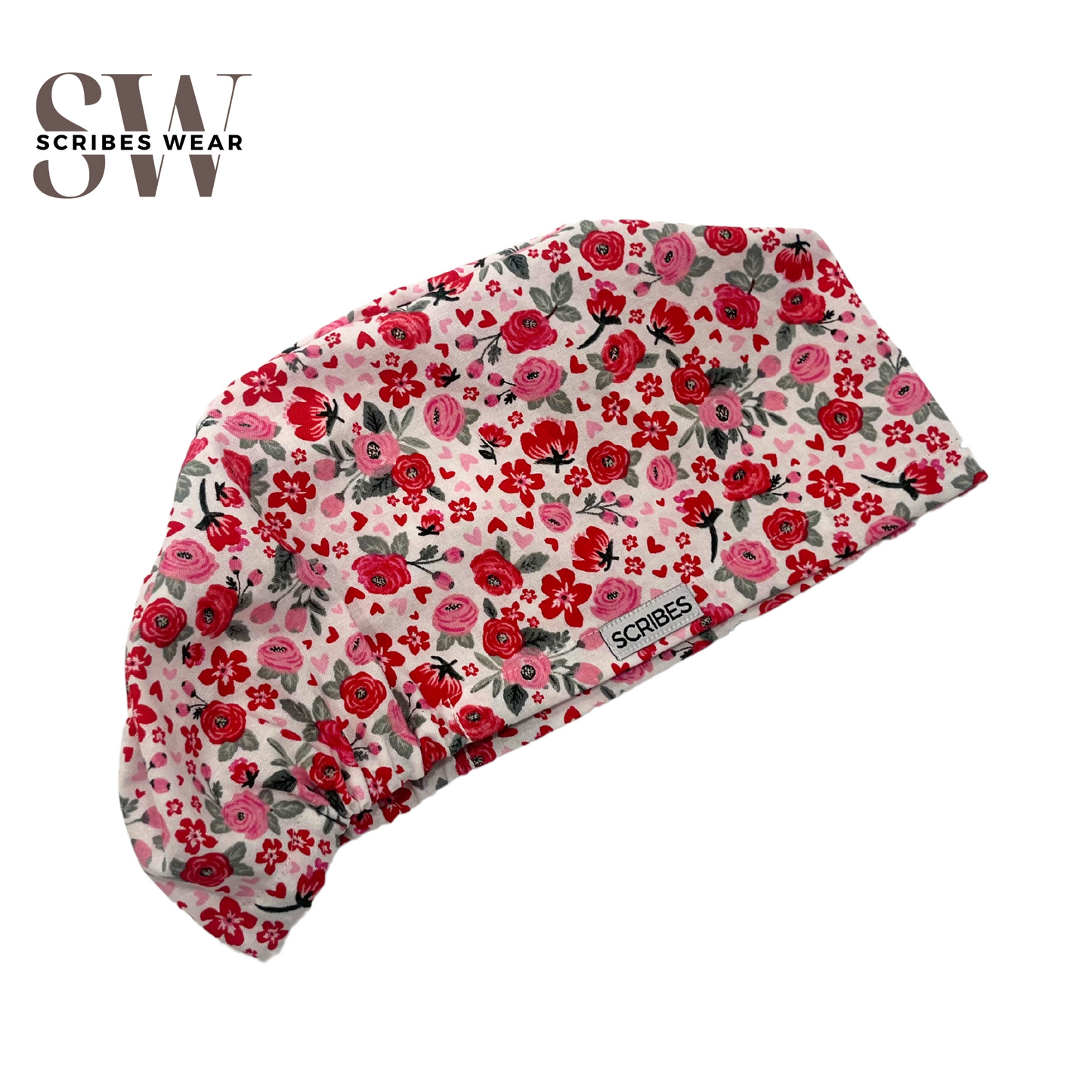 Bouquet of flowers Euro Love Style Scrub cap