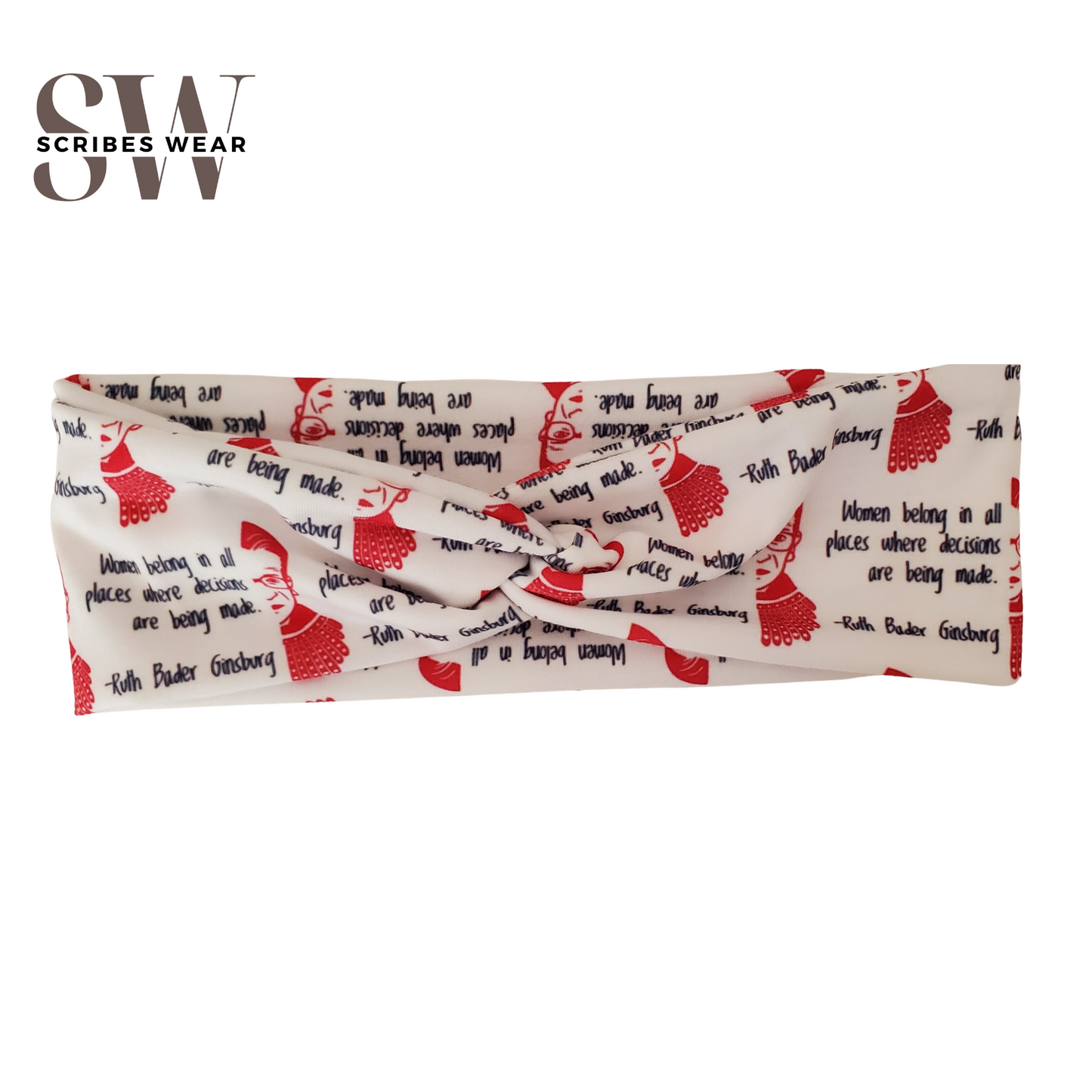 Women + Decisions Ruth Bader Ginsberg RBG Headband