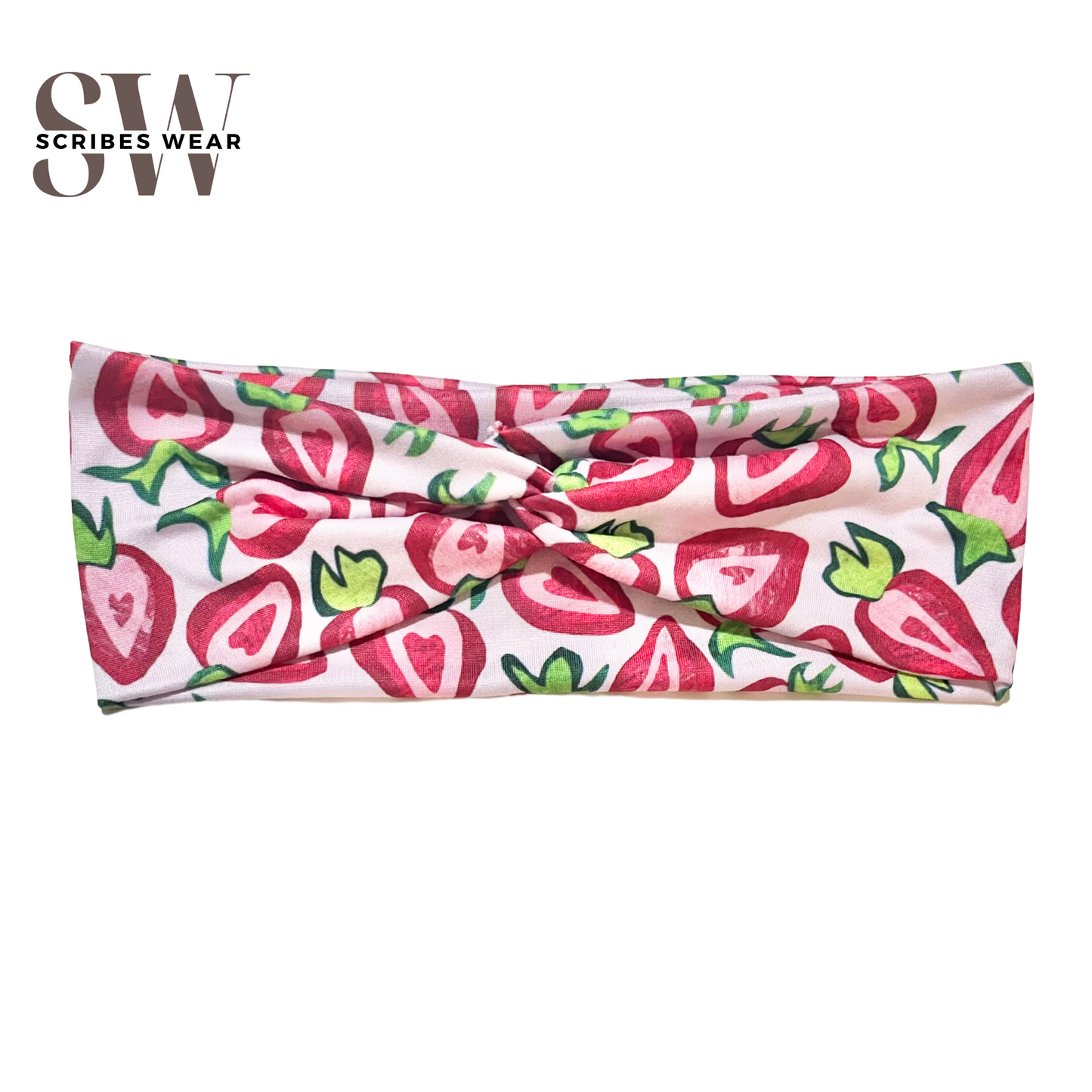 Strawberry Fruity Valentines Headband