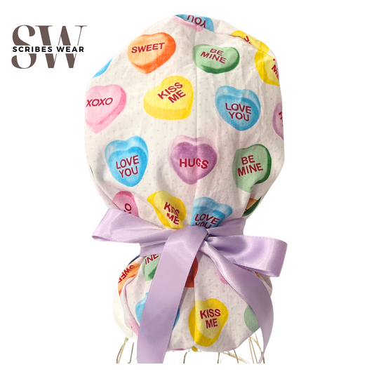 Heart Candies Pony Style Scrub Cap