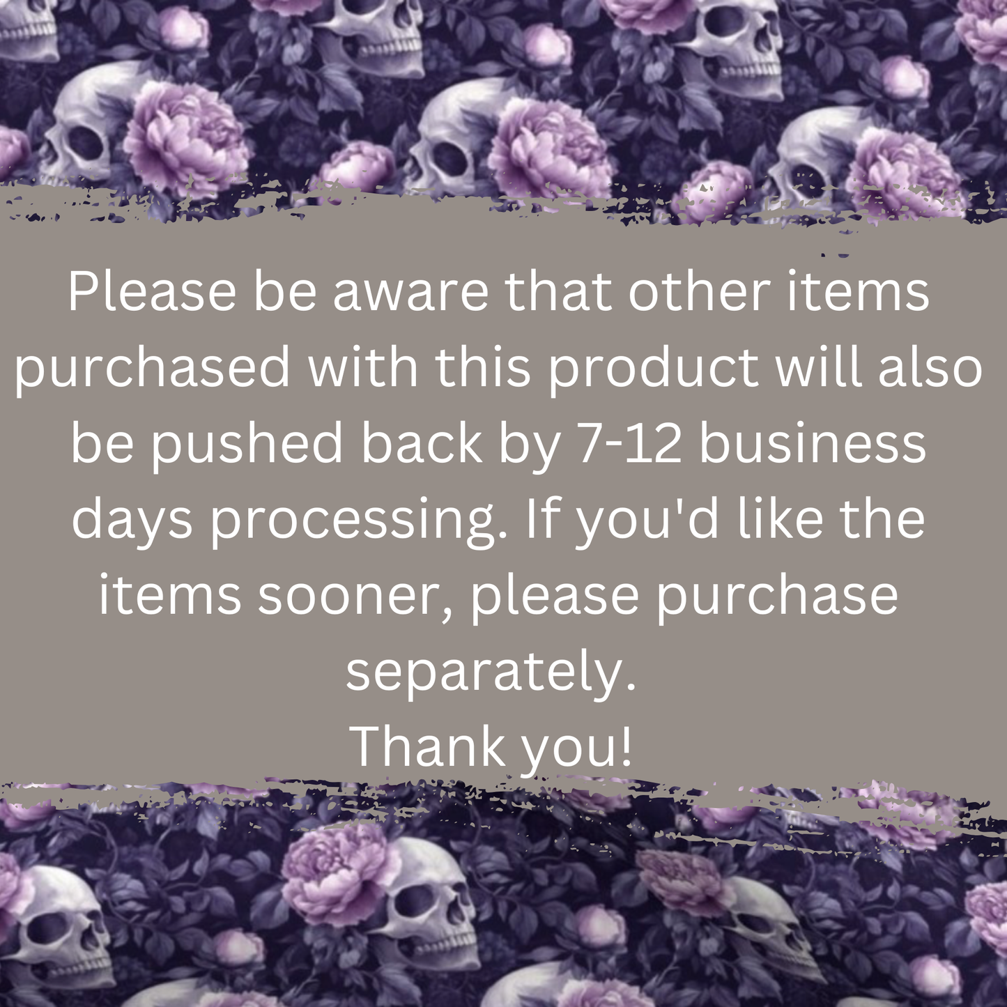 Pre-Order Dark Fantasy Skull and Peonies Halloween Pony Scrub cap Exclusive Print