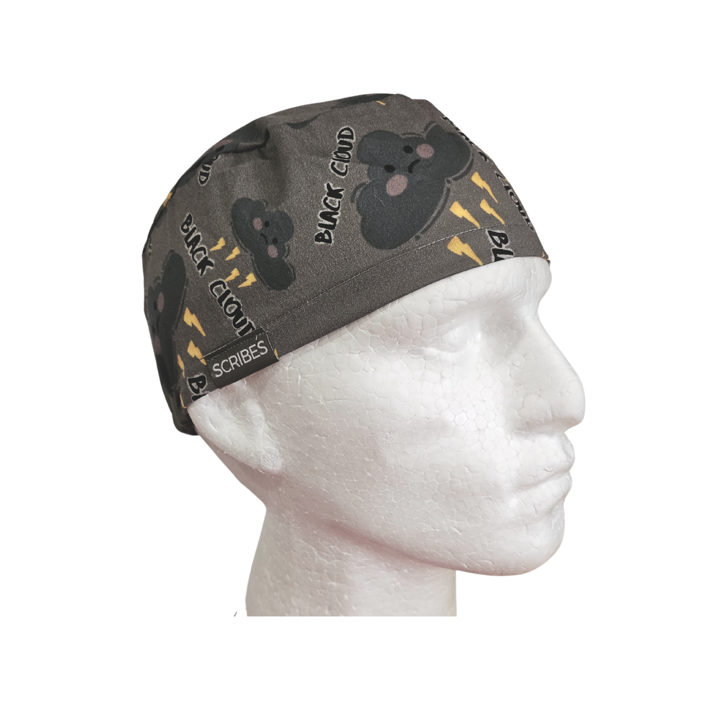 Black Cloud Euro Men Style Scrub Cap