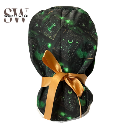 The Magical Wicked Spellbook Halloween Pony Scrub cap Exclusive Print