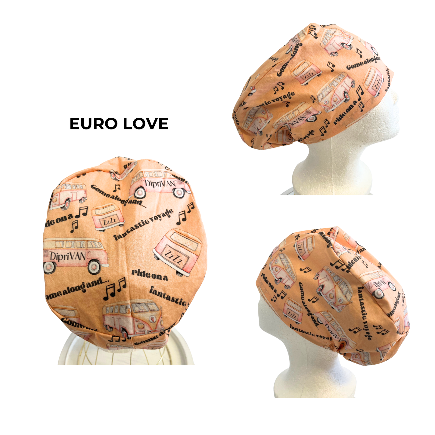 Minivan Diprivan Euro Love Style Scrub Cap