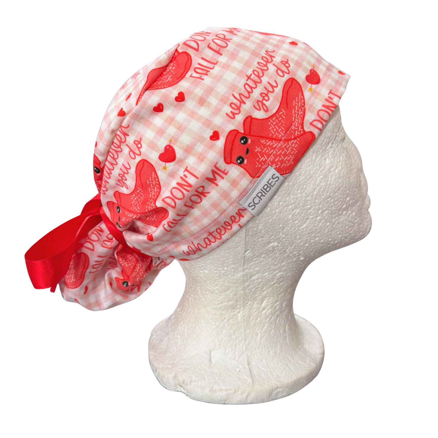Whatever you do, don't FALL for me Pony Style Scrub Cap