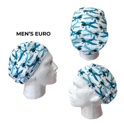 Airplane Mode in Euro Men scrub cap