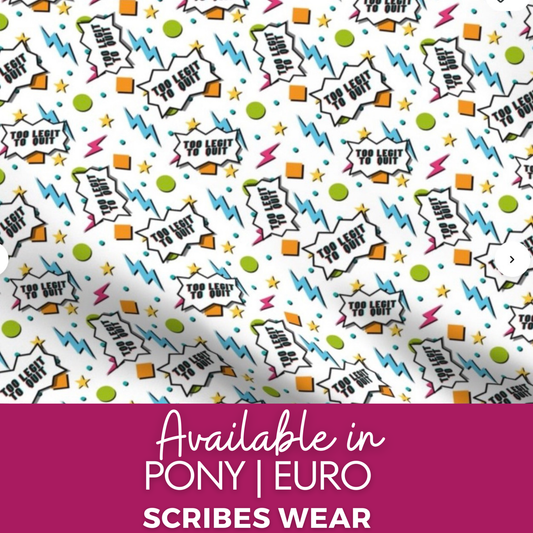 WH Too legit to quit Scrub cap