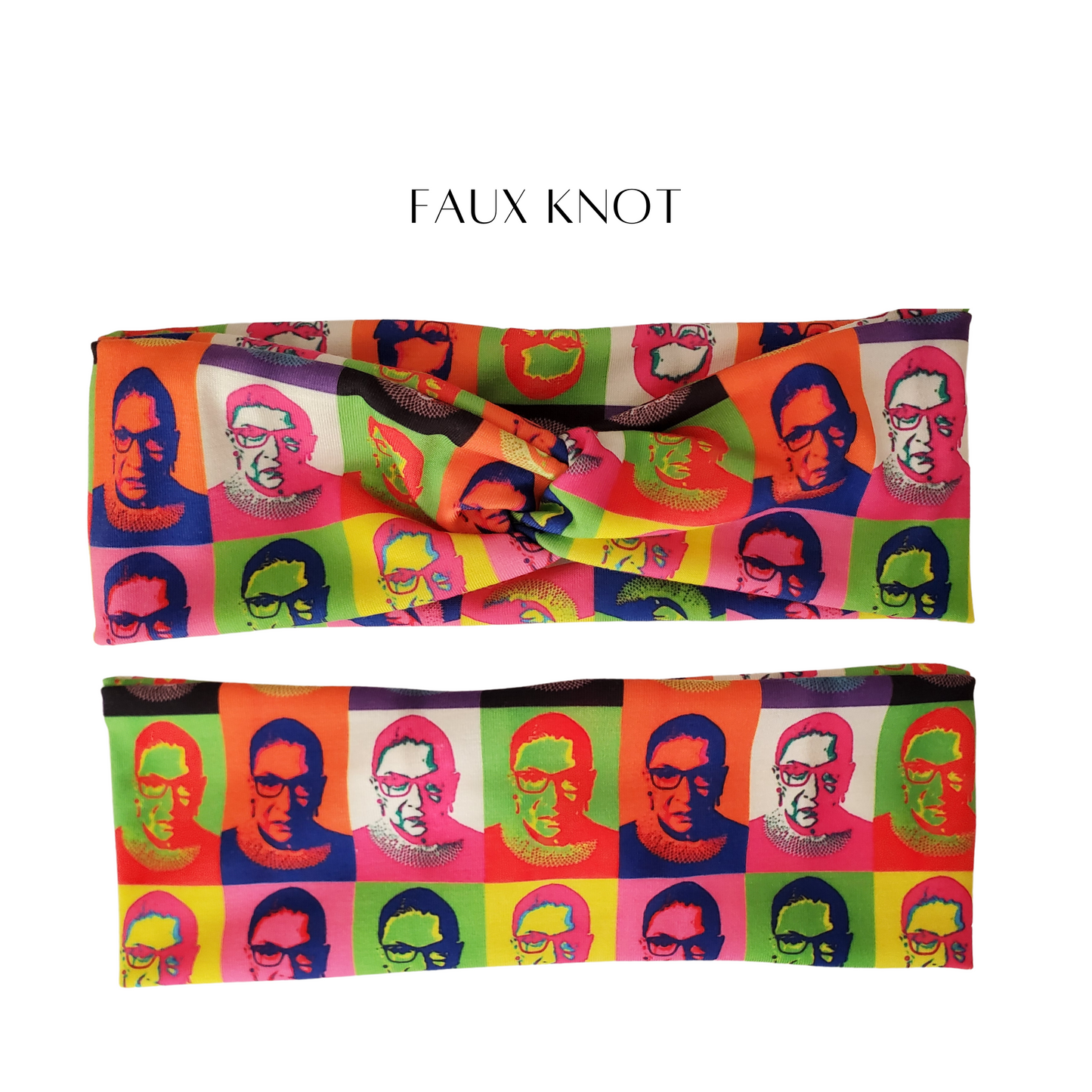 Technicolor Ruth Bader Ginsberg RBG Headband