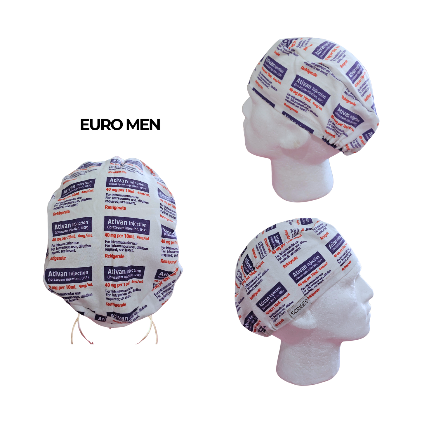 Ativan Euro Men Scrub Cap