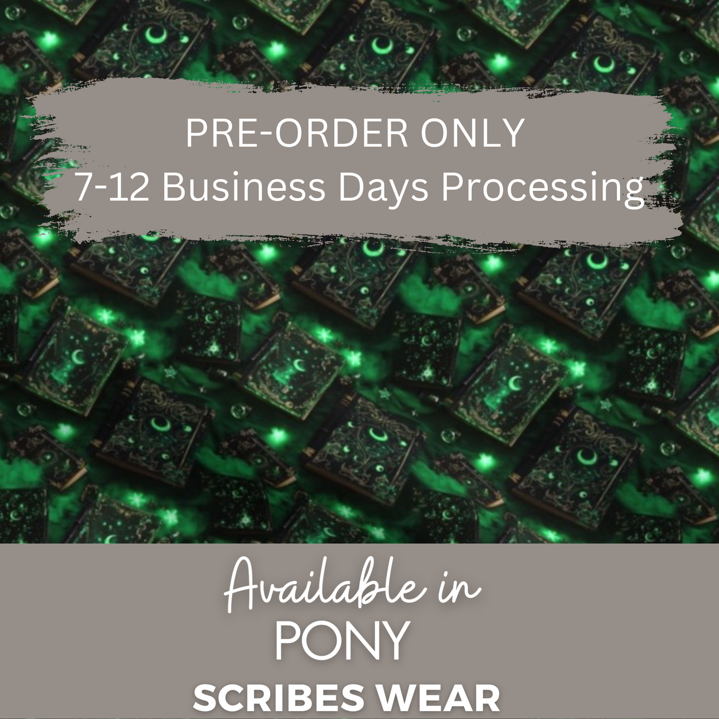 Pre-Order The Magical Wicked Spellbook Halloween Pony Scrub cap Exclusive Print