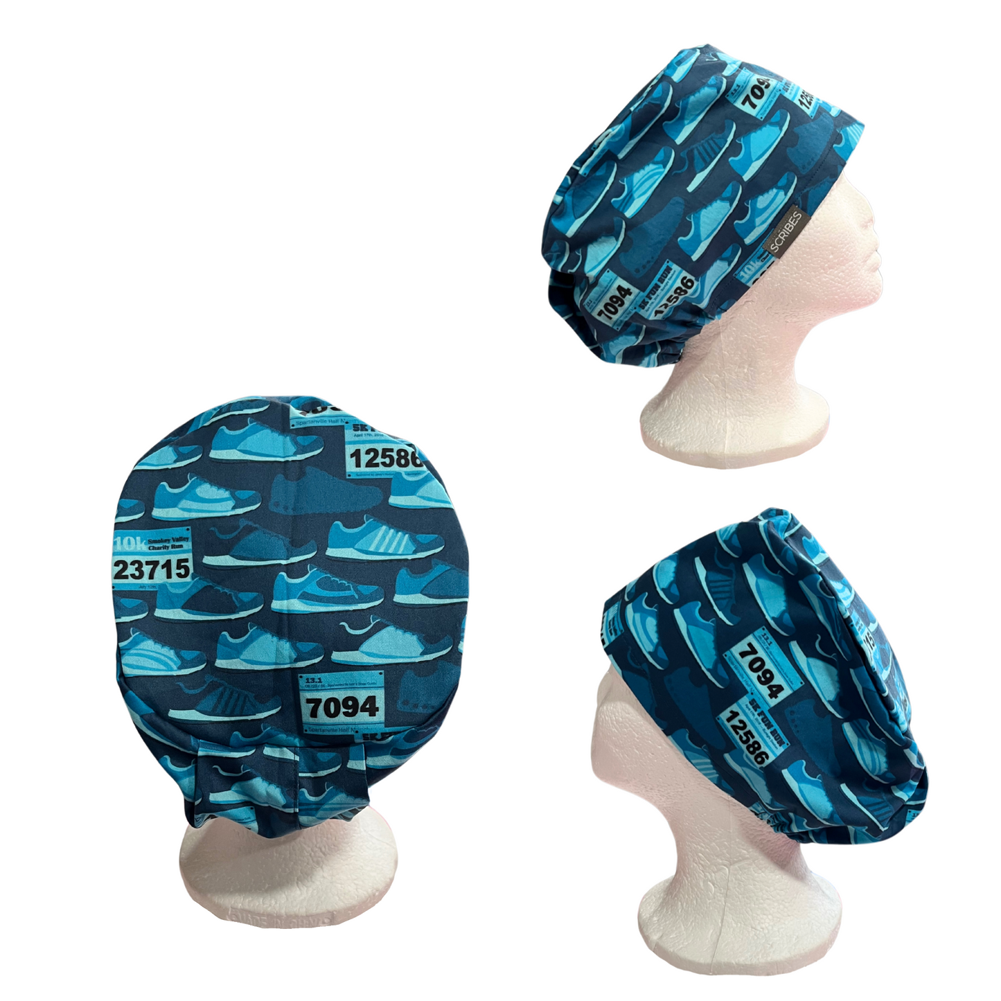Marathon Running Shoes dark teal in Euro Love scrub caps