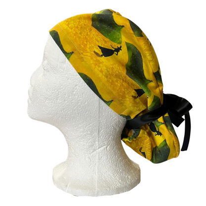Green Wicked Witchcraft, Halloween Pony Scrub cap Exclusive Print