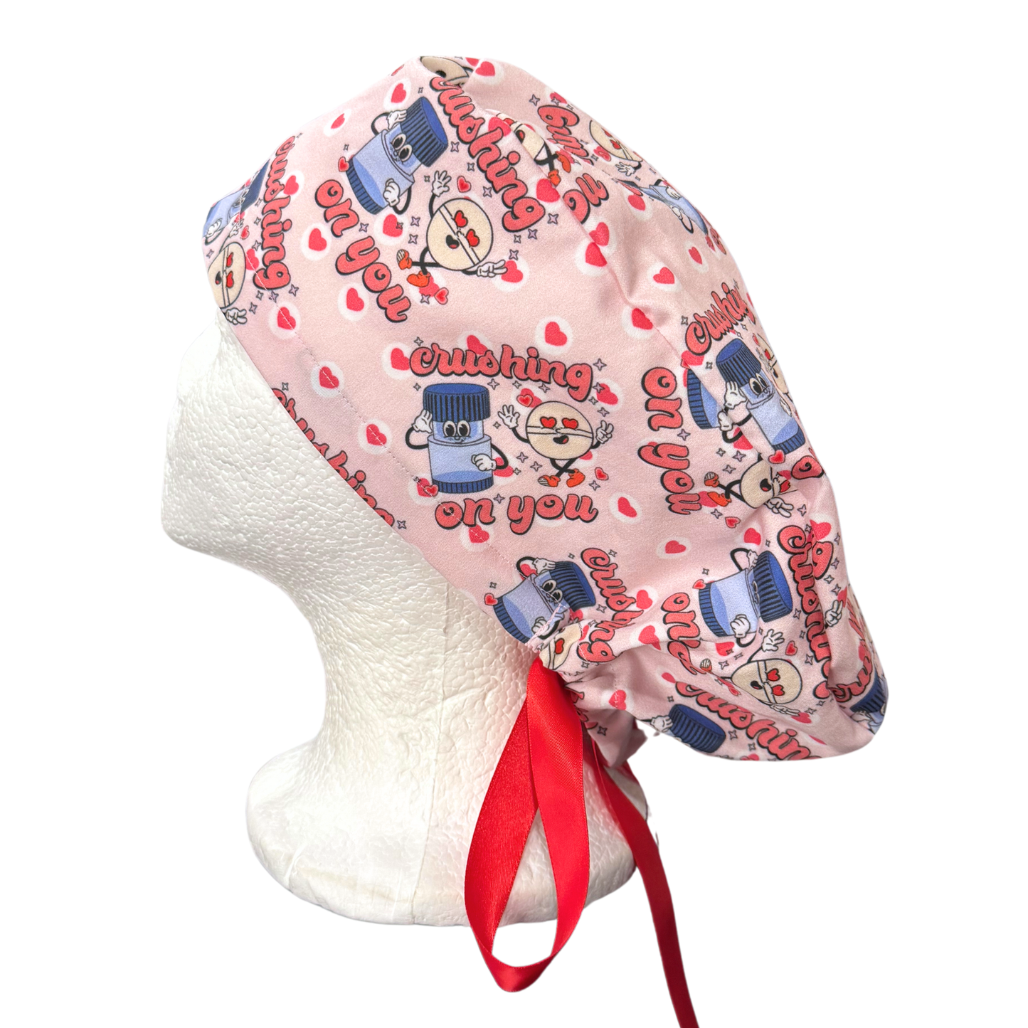 Crushing on you with a pill crusher Pony Style Scrub Cap