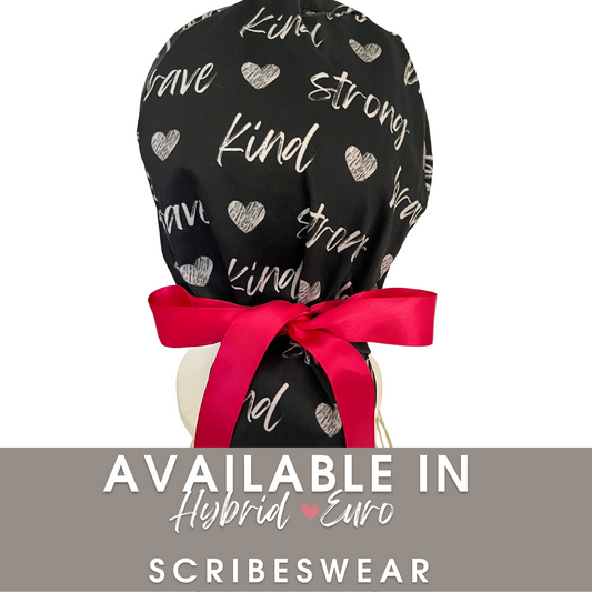 WH  Brave, Kind, Fierce, Strong in Black