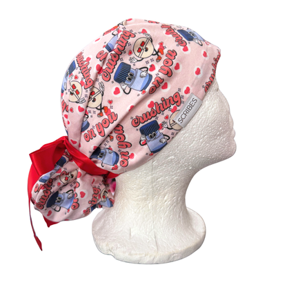 Crushing on you with a pill crusher Pony Style Scrub Cap