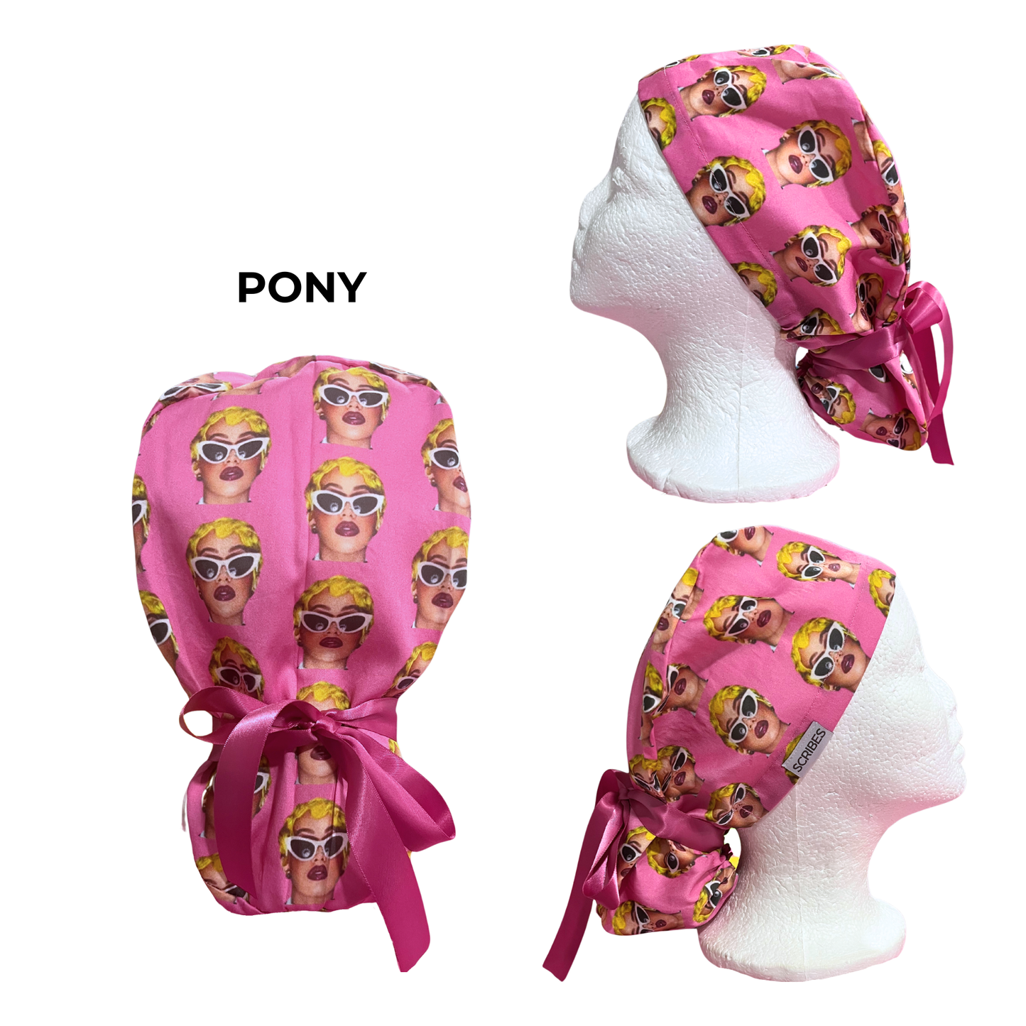 Hip Hop Card B. Surgical caps Pony Scrub Cap