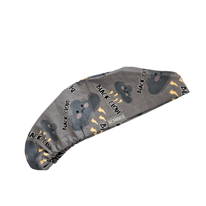 Black Cloud Euro Men Style Scrub Cap
