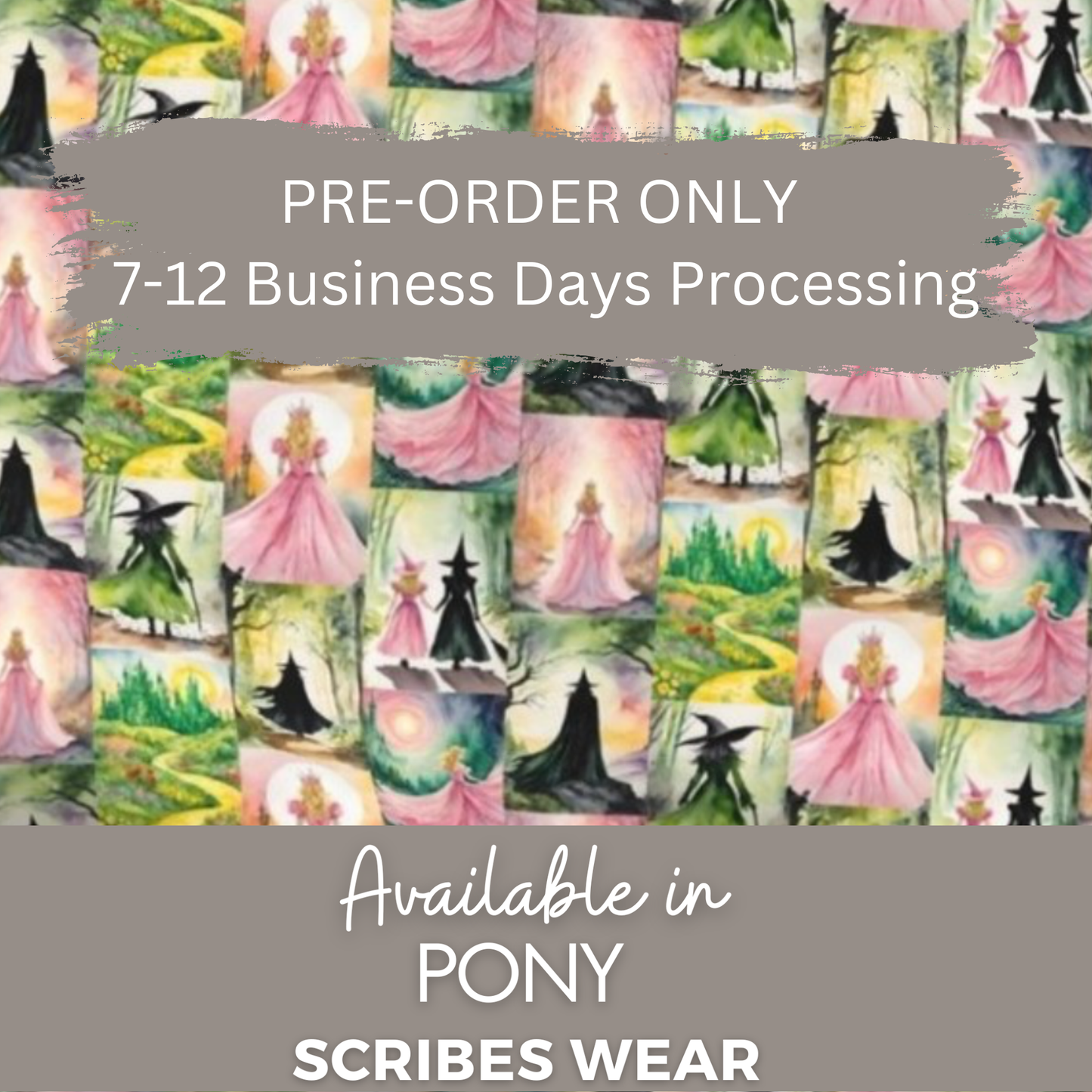 Pre-Order Wicked of Oz Witchcraft, Halloween Pony Scrub cap Exclusive Print