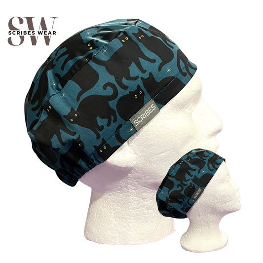 Black cats Skull Cap Euro for Men